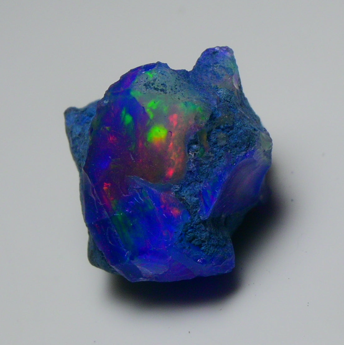 Rare Blue Opal 25.50 Carats | Natural Blue Ethiopian Opal Rough - Ready for Cutting & Jewelry!