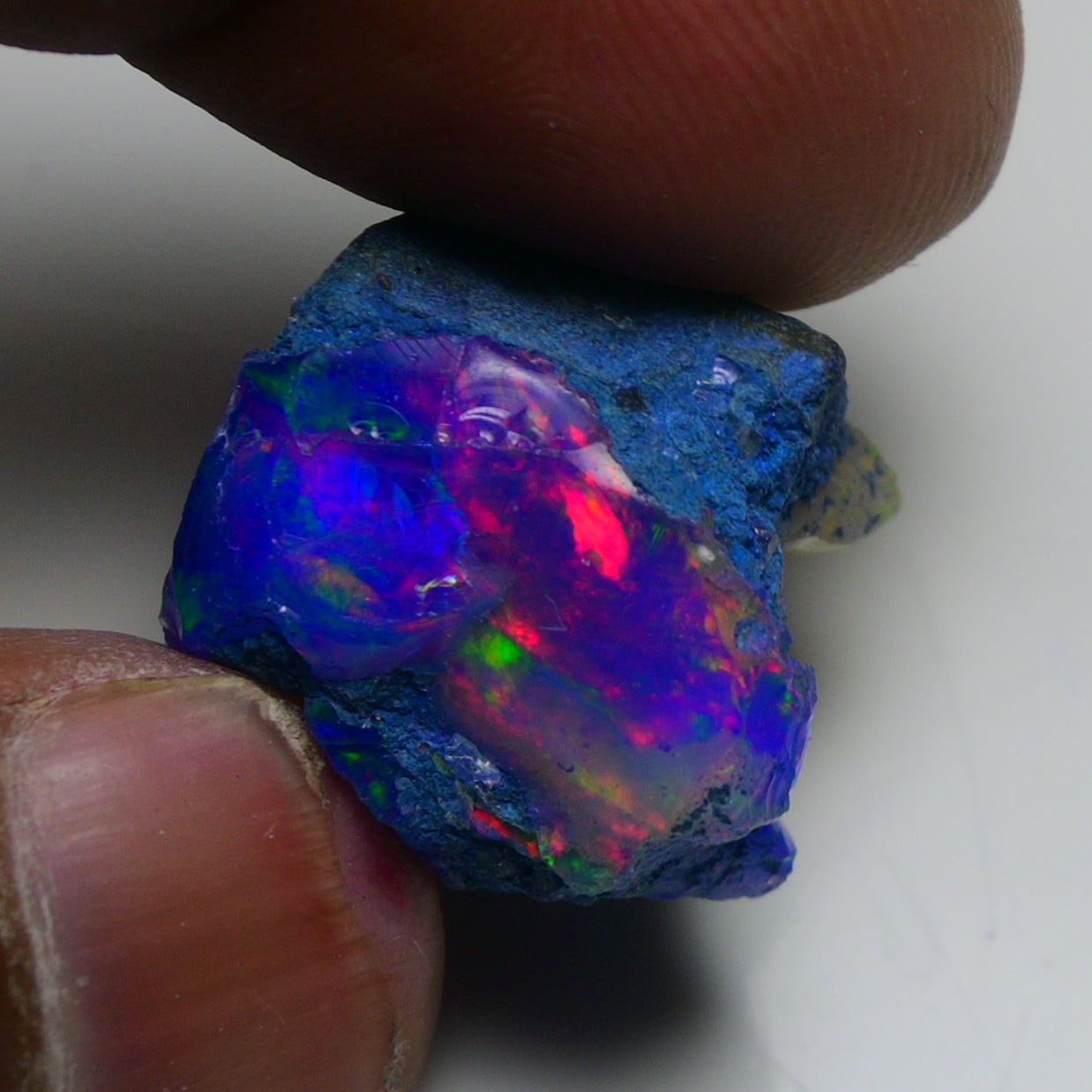 Rare Blue Opal 25.50 Carats | Natural Blue Ethiopian Opal Rough - Ready for Cutting & Jewelry!