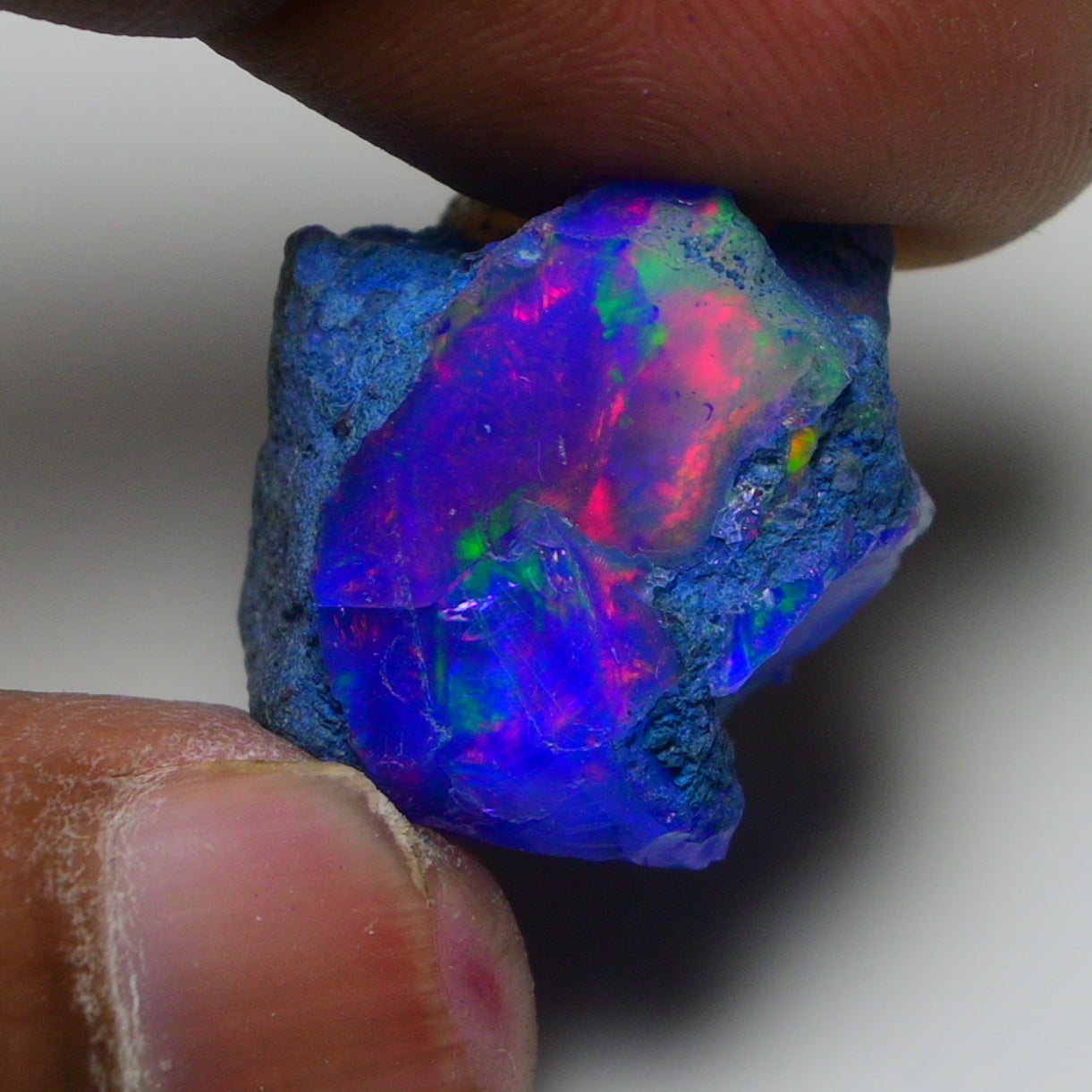 Rare Blue Opal 25.50 Carats | Natural Blue Ethiopian Opal Rough - Ready for Cutting & Jewelry!