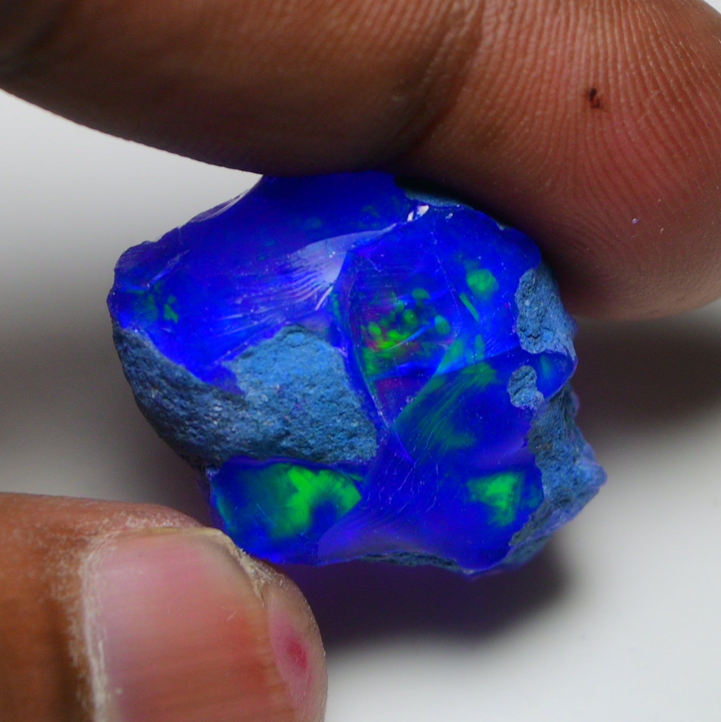 Rare Blue Opal 29.50 Carats | Natural Blue Ethiopian Opal Rough - Ready for Cutting & Jewelry!