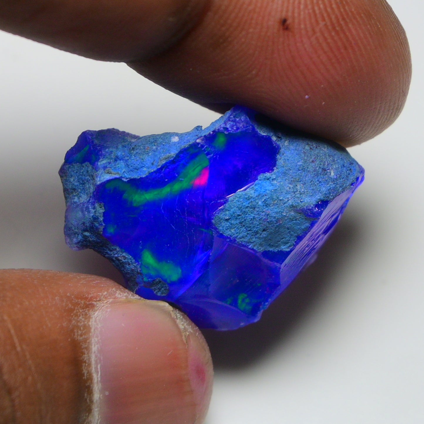 Rare Blue Opal 29.50 Carats | Natural Blue Ethiopian Opal Rough - Ready for Cutting & Jewelry!