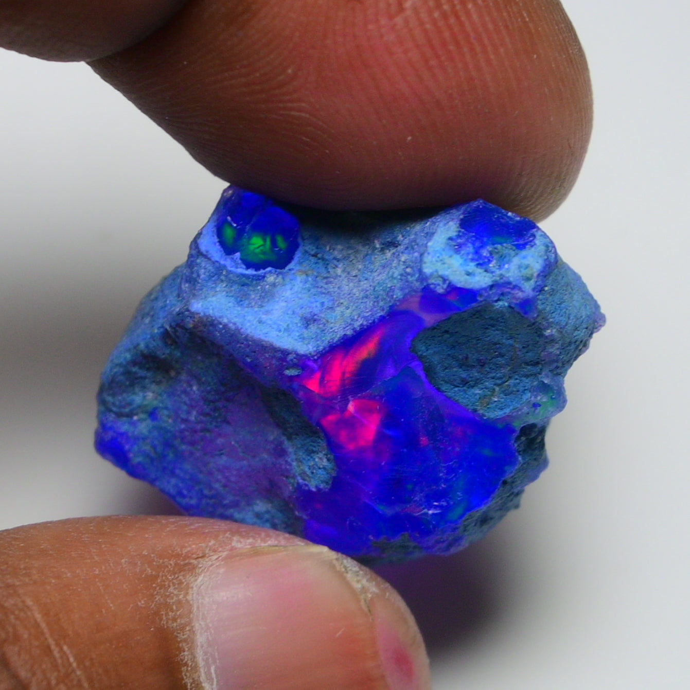 Rare Blue Opal 29.50 Carats | Natural Blue Ethiopian Opal Rough - Ready for Cutting & Jewelry!