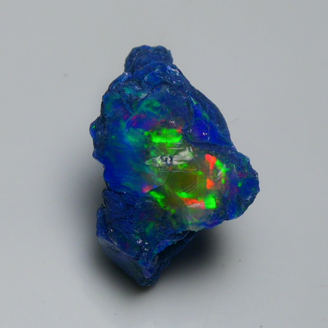 Rare Blue Opal 24.05 Carats | Natural Blue Ethiopian Opal Rough - Ready for Cutting & Jewelry!