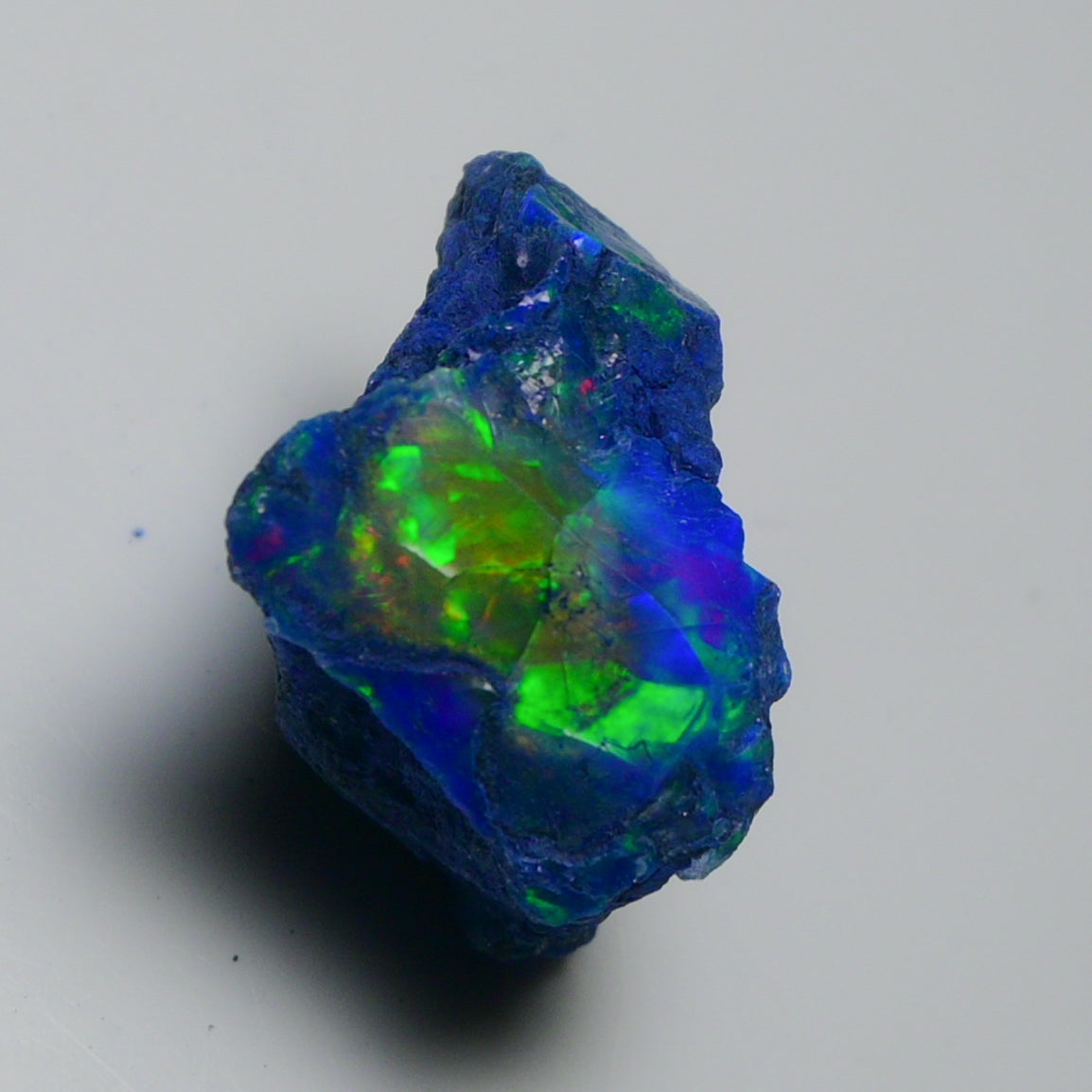 Rare Blue Opal 24.05 Carats | Natural Blue Ethiopian Opal Rough - Ready for Cutting & Jewelry!