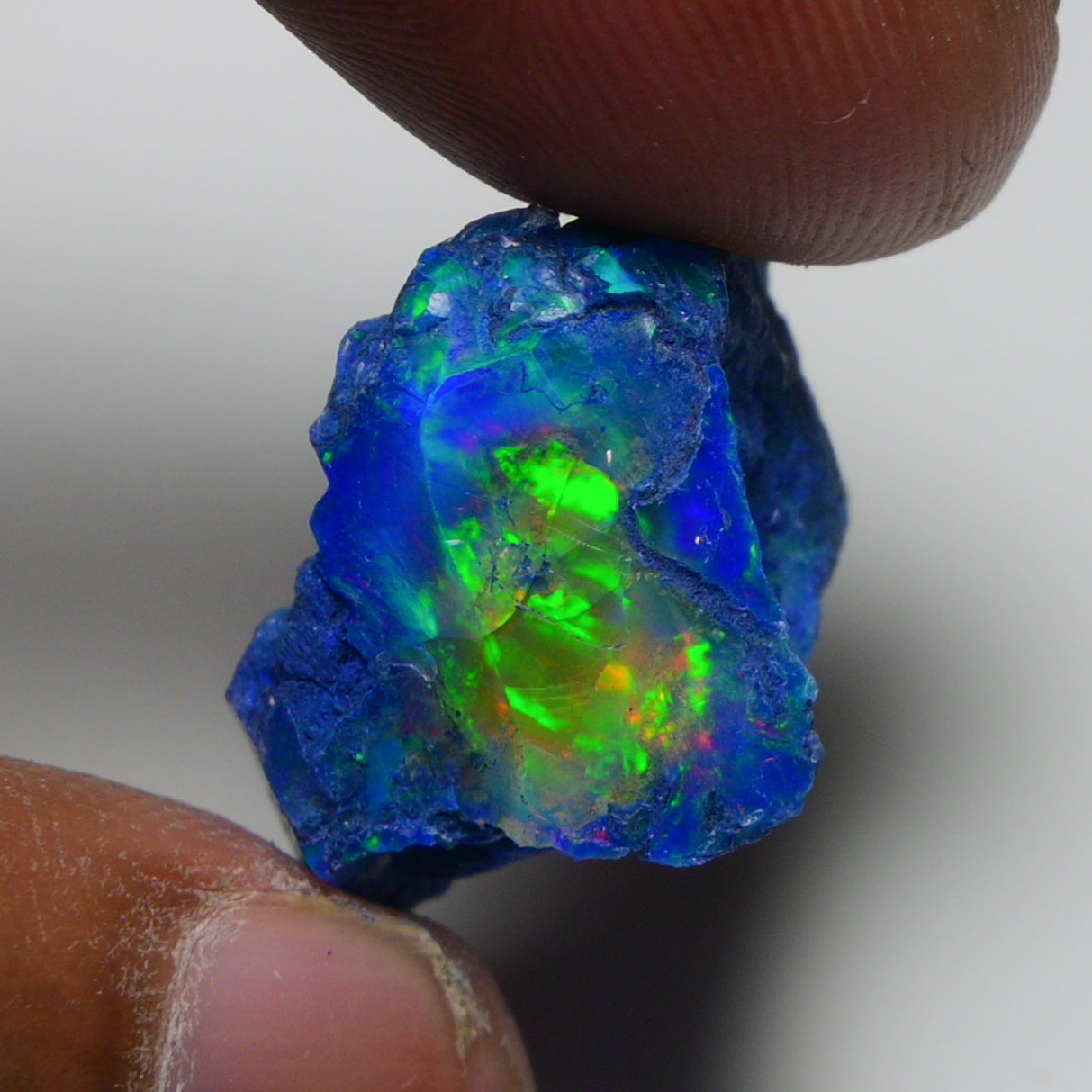 Rare Blue Opal 24.05 Carats | Natural Blue Ethiopian Opal Rough - Ready for Cutting & Jewelry!