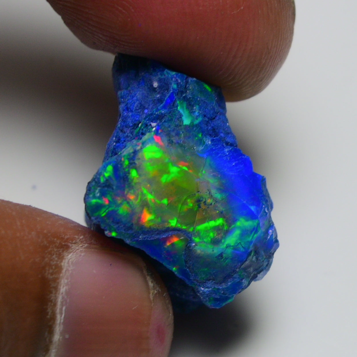 Rare Blue Opal 24.05 Carats | Natural Blue Ethiopian Opal Rough - Ready for Cutting & Jewelry!