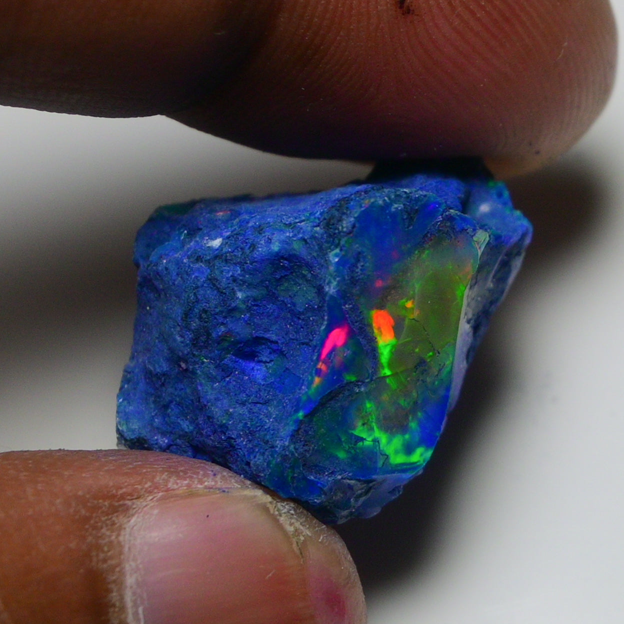 Rare Blue Opal 24.05 Carats | Natural Blue Ethiopian Opal Rough - Ready for Cutting & Jewelry!