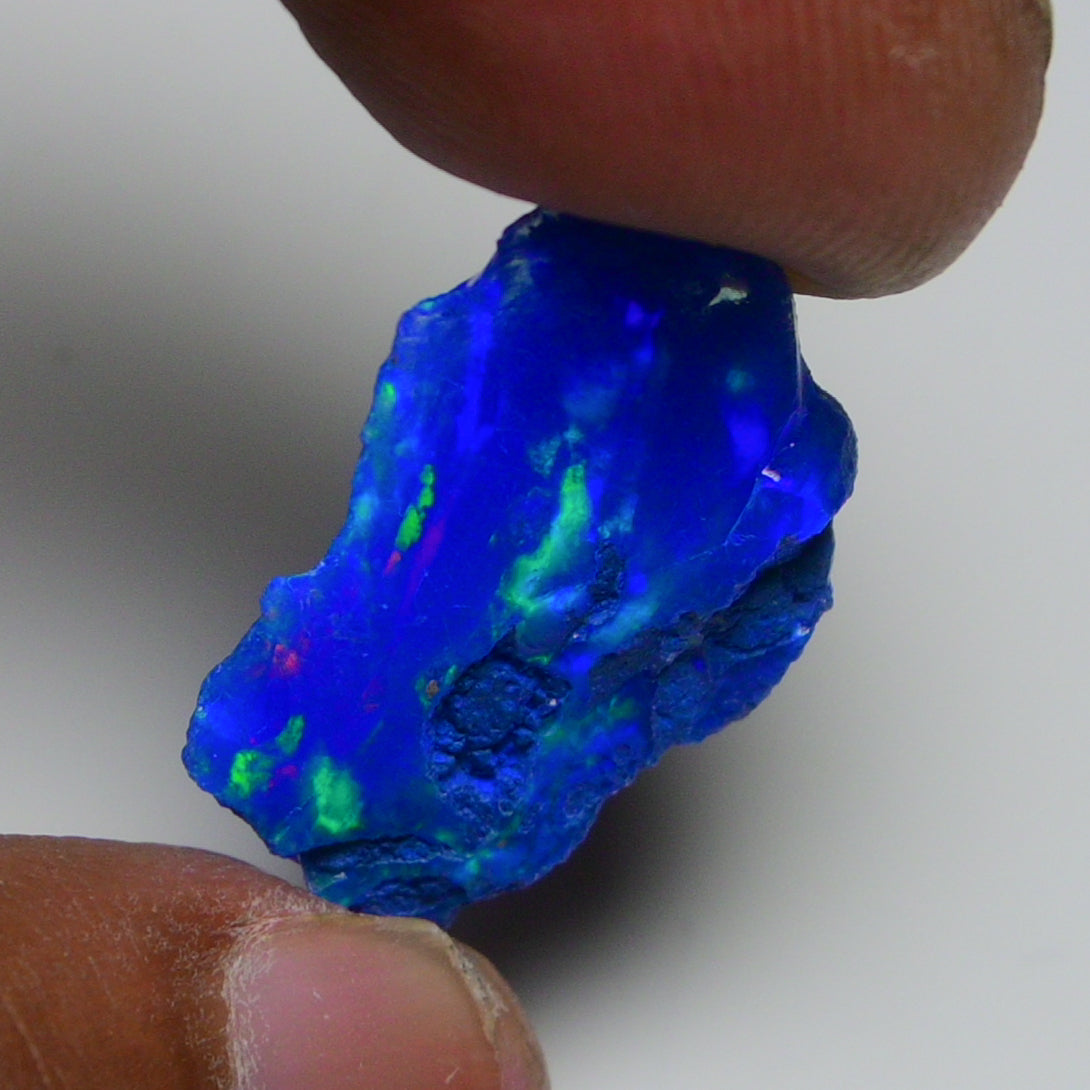 Rare Blue Opal 12.35 Carats | Natural Blue Ethiopian Opal Rough - Ready for Cutting & Jewelry!