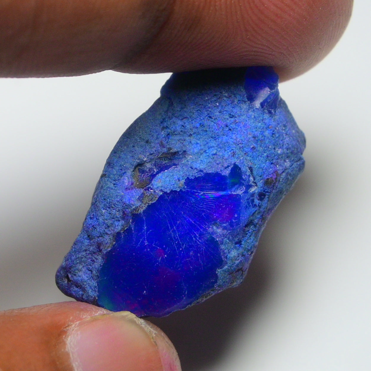 Rare Blue Opal 26.65 Carats | Natural Blue Ethiopian Opal Rough - Ready for Cutting & Jewelry!