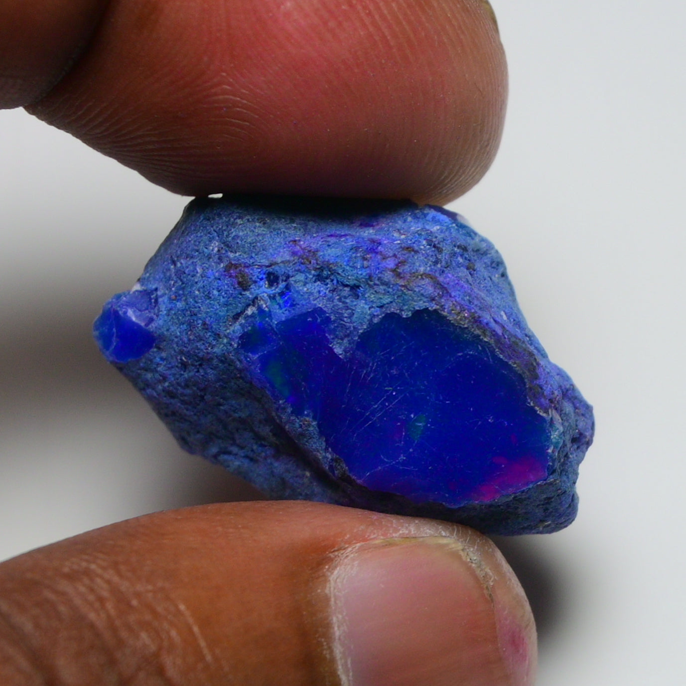 Rare Blue Opal 26.65 Carats | Natural Blue Ethiopian Opal Rough - Ready for Cutting & Jewelry!