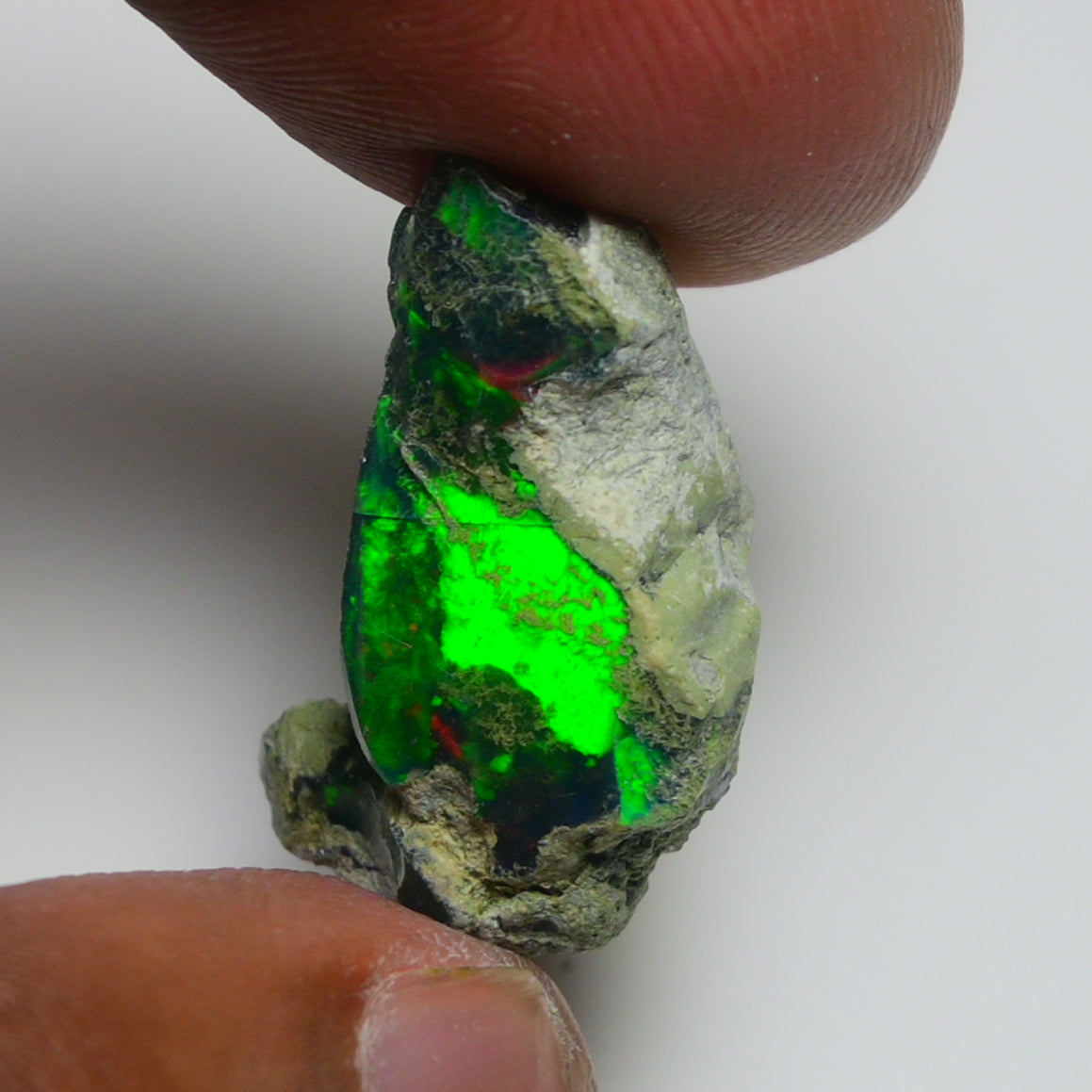Rare Black Opal 12.90 Carats | Natural Black Ethiopian Opal Rough - Ready for Cutting & Jewelry!