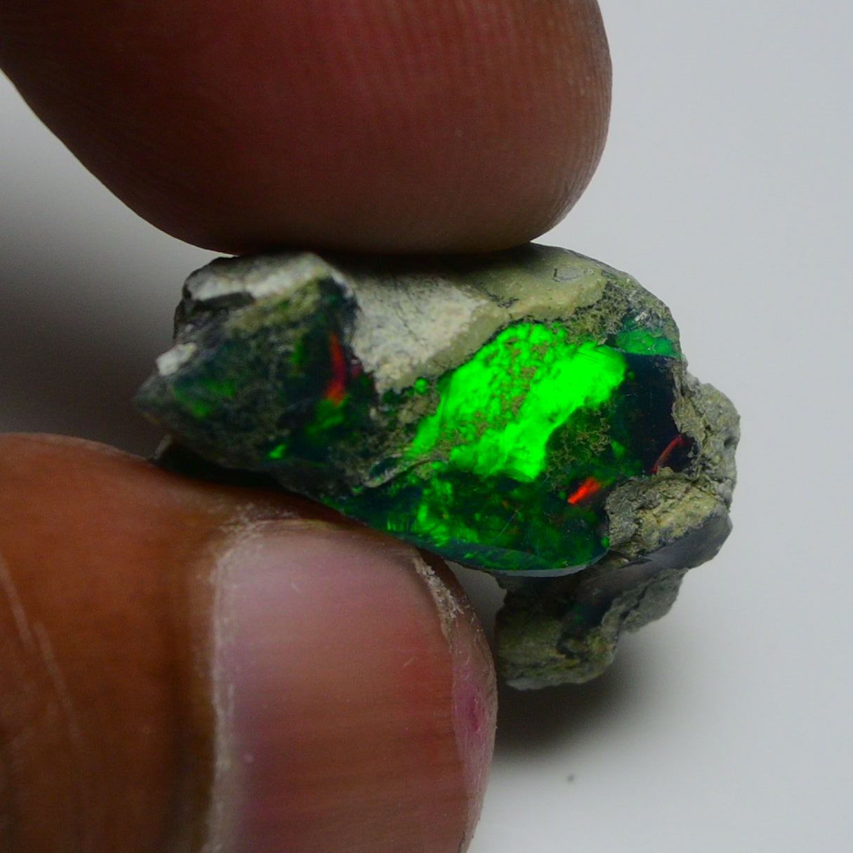 Rare Black Opal 12.90 Carats | Natural Black Ethiopian Opal Rough - Ready for Cutting & Jewelry!