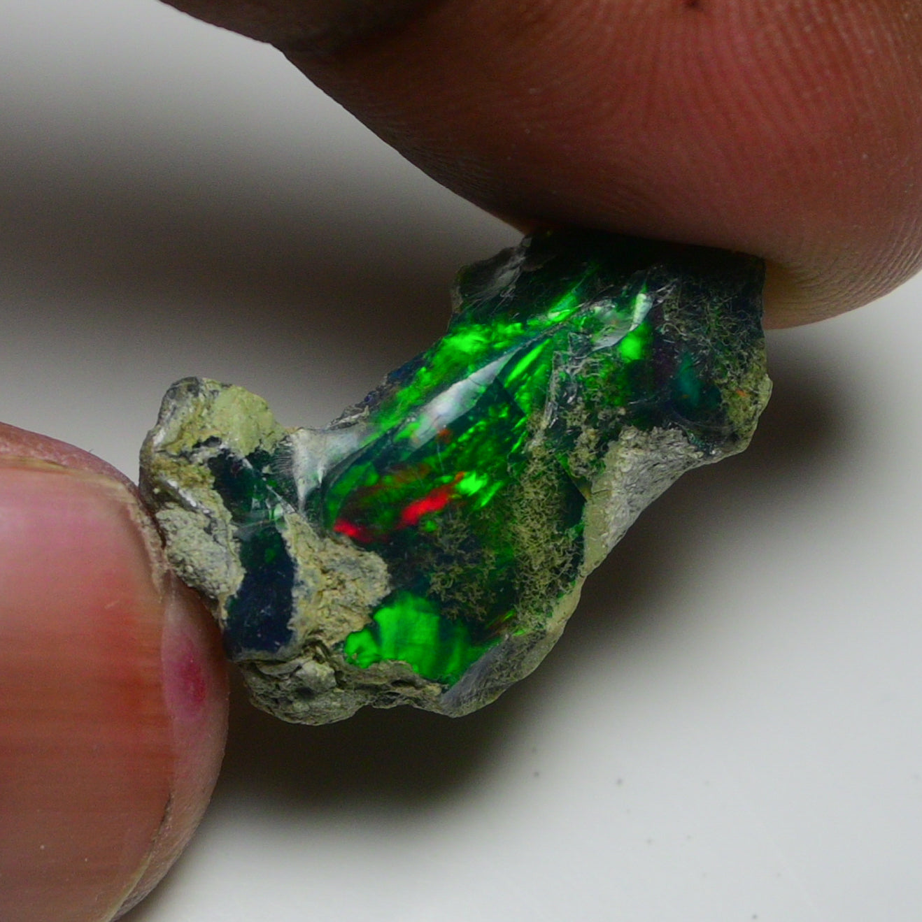 Rare Black Opal 12.90 Carats | Natural Black Ethiopian Opal Rough - Ready for Cutting & Jewelry!