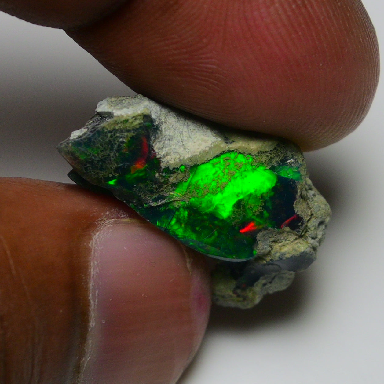 Rare Black Opal 12.90 Carats | Natural Black Ethiopian Opal Rough - Ready for Cutting & Jewelry!