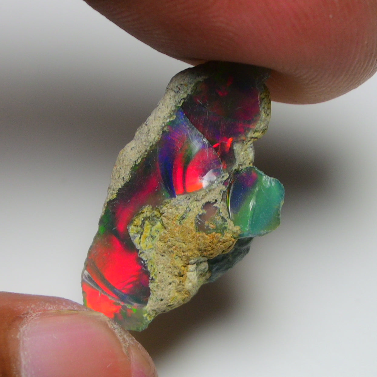 Rare Black Opal 10.00 Carats | Natural Black Ethiopian Opal Rough - Ready for Cutting & Jewelry!