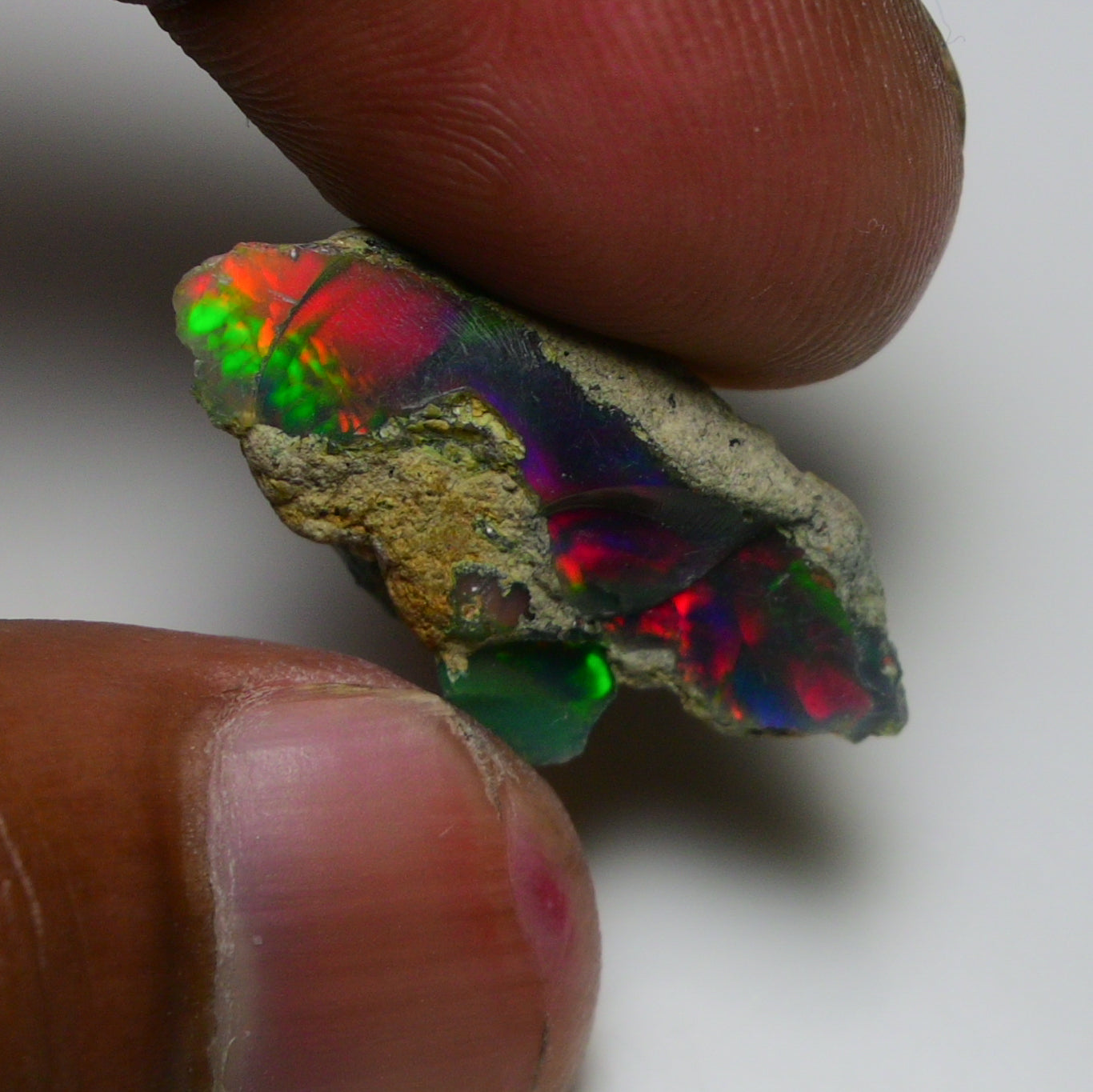 Rare Black Opal 10.00 Carats | Natural Black Ethiopian Opal Rough - Ready for Cutting & Jewelry!
