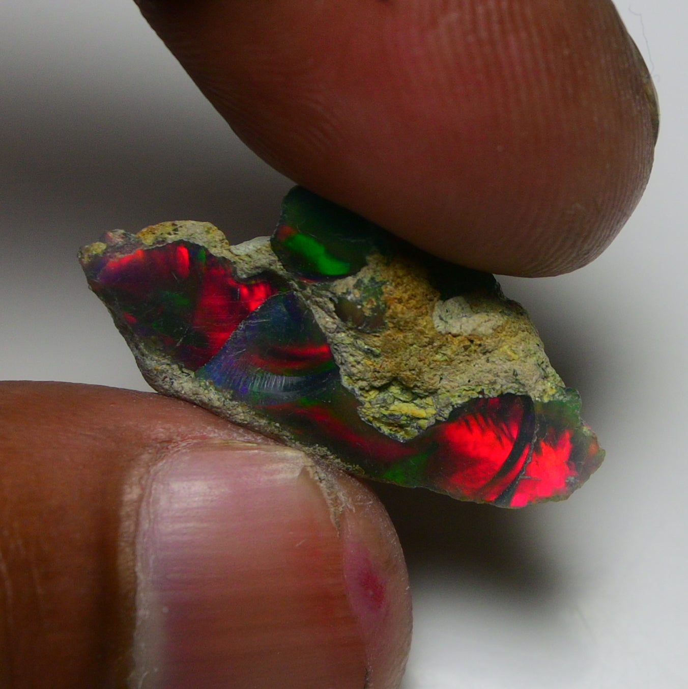 Rare Black Opal 10.00 Carats | Natural Black Ethiopian Opal Rough - Ready for Cutting & Jewelry!