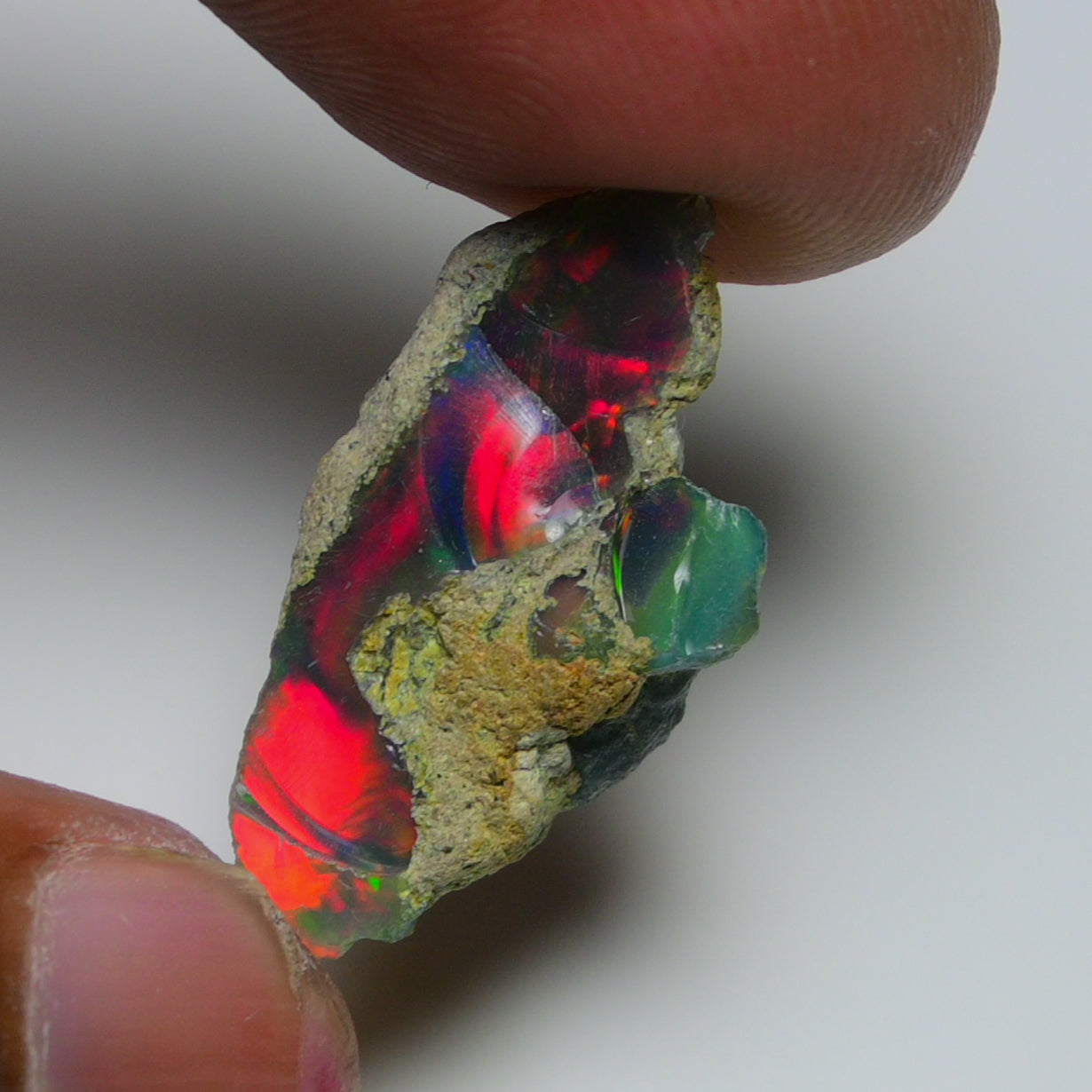 Rare Black Opal 10.00 Carats | Natural Black Ethiopian Opal Rough - Ready for Cutting & Jewelry!