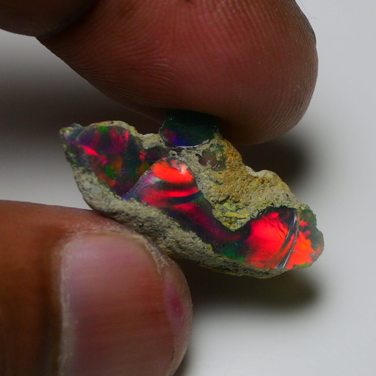 Rare Black Opal 10.00 Carats | Natural Black Ethiopian Opal Rough - Ready for Cutting & Jewelry!