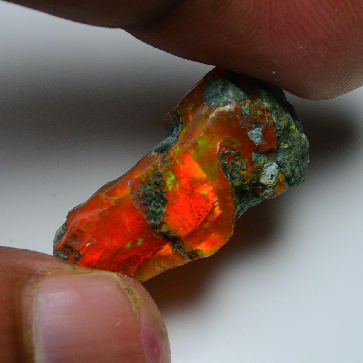 Rare Orange Opal 13.50 Carats | Natural Orange Ethiopian Opal Rough - Ready for Cutting & Jewelry!