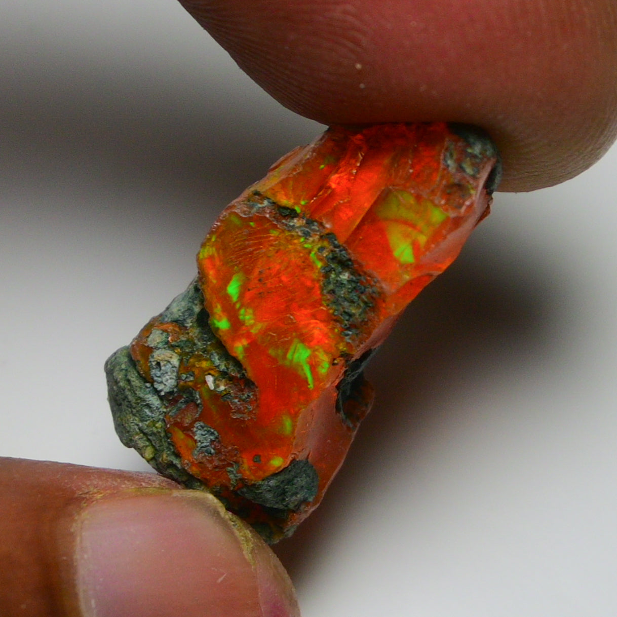 Rare Orange Opal 13.50 Carats | Natural Orange Ethiopian Opal Rough - Ready for Cutting & Jewelry!