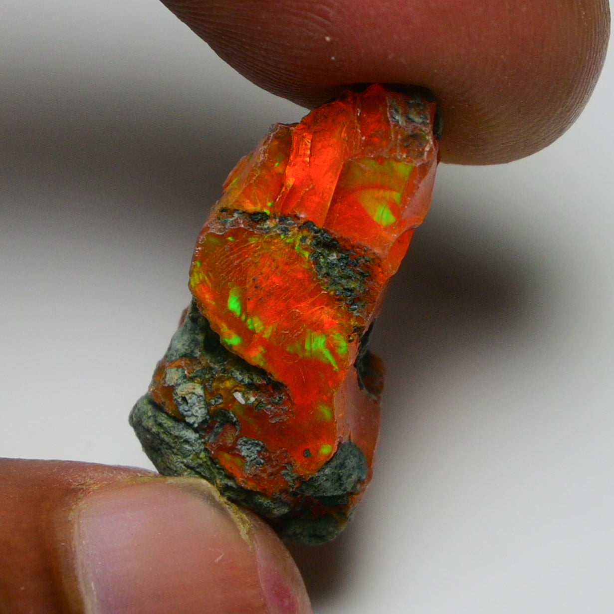 Rare Orange Opal 13.50 Carats | Natural Orange Ethiopian Opal Rough - Ready for Cutting & Jewelry!