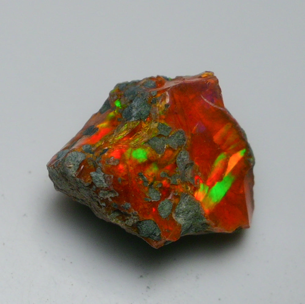 Rare Orange Opal 15.00 Carats | Natural Orange Ethiopian Opal Rough - Ready for Cutting & Jewelry!