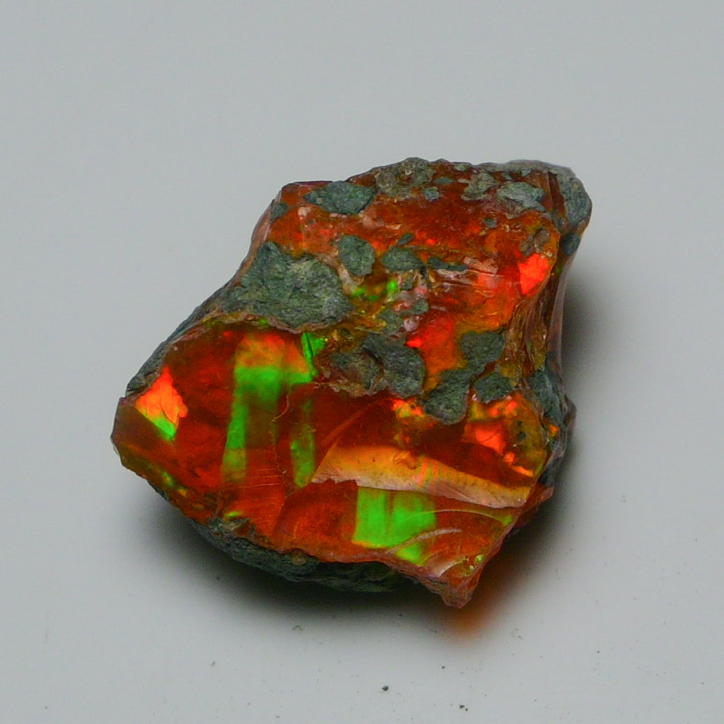 Rare Orange Opal 15.00 Carats | Natural Orange Ethiopian Opal Rough - Ready for Cutting & Jewelry!