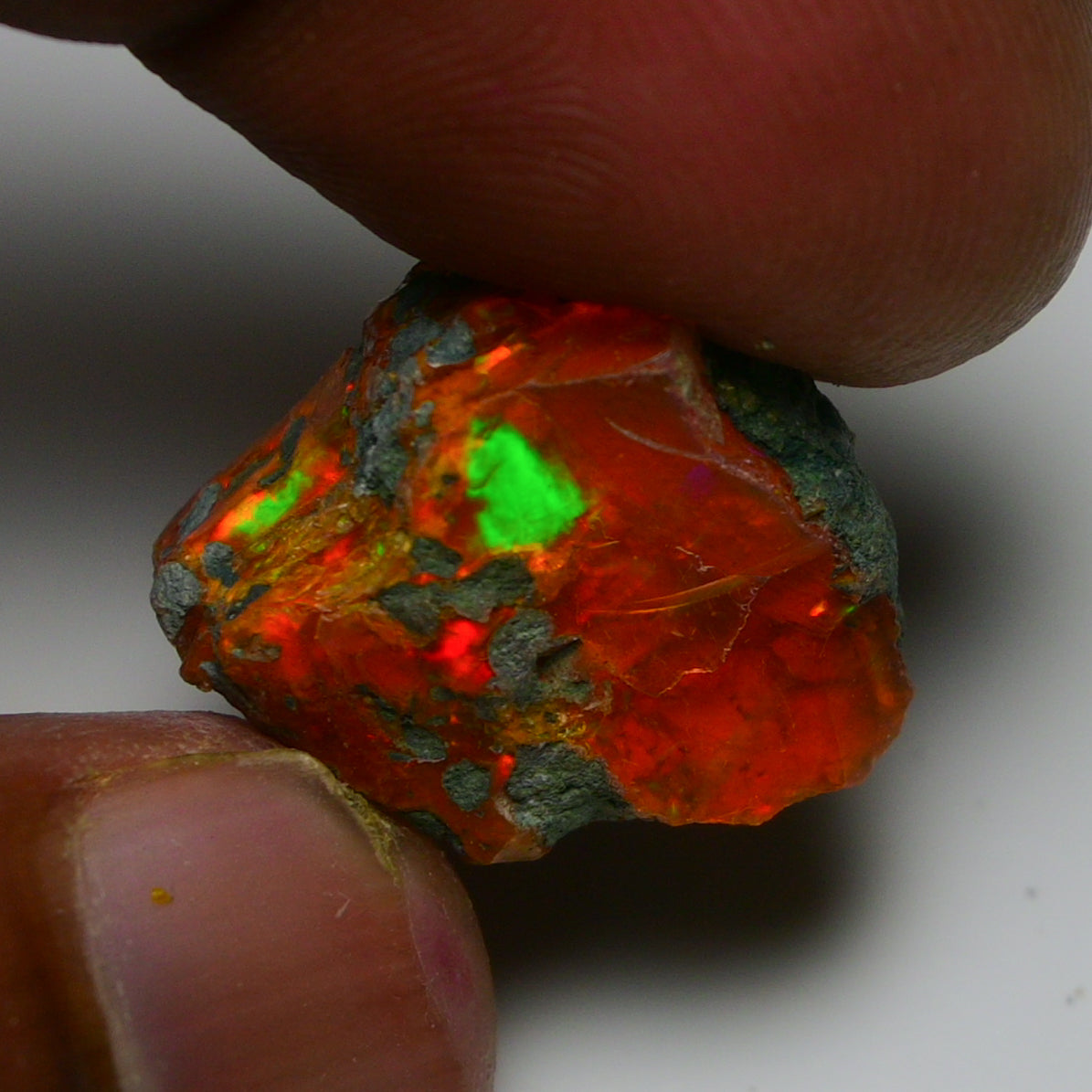 Rare Orange Opal 15.00 Carats | Natural Orange Ethiopian Opal Rough - Ready for Cutting & Jewelry!