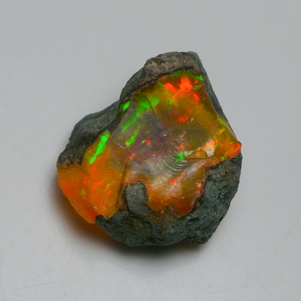 Rare Orange Opal 11.00 Carats | Natural Orange Ethiopian Opal Rough - Ready for Cutting & Jewelry!