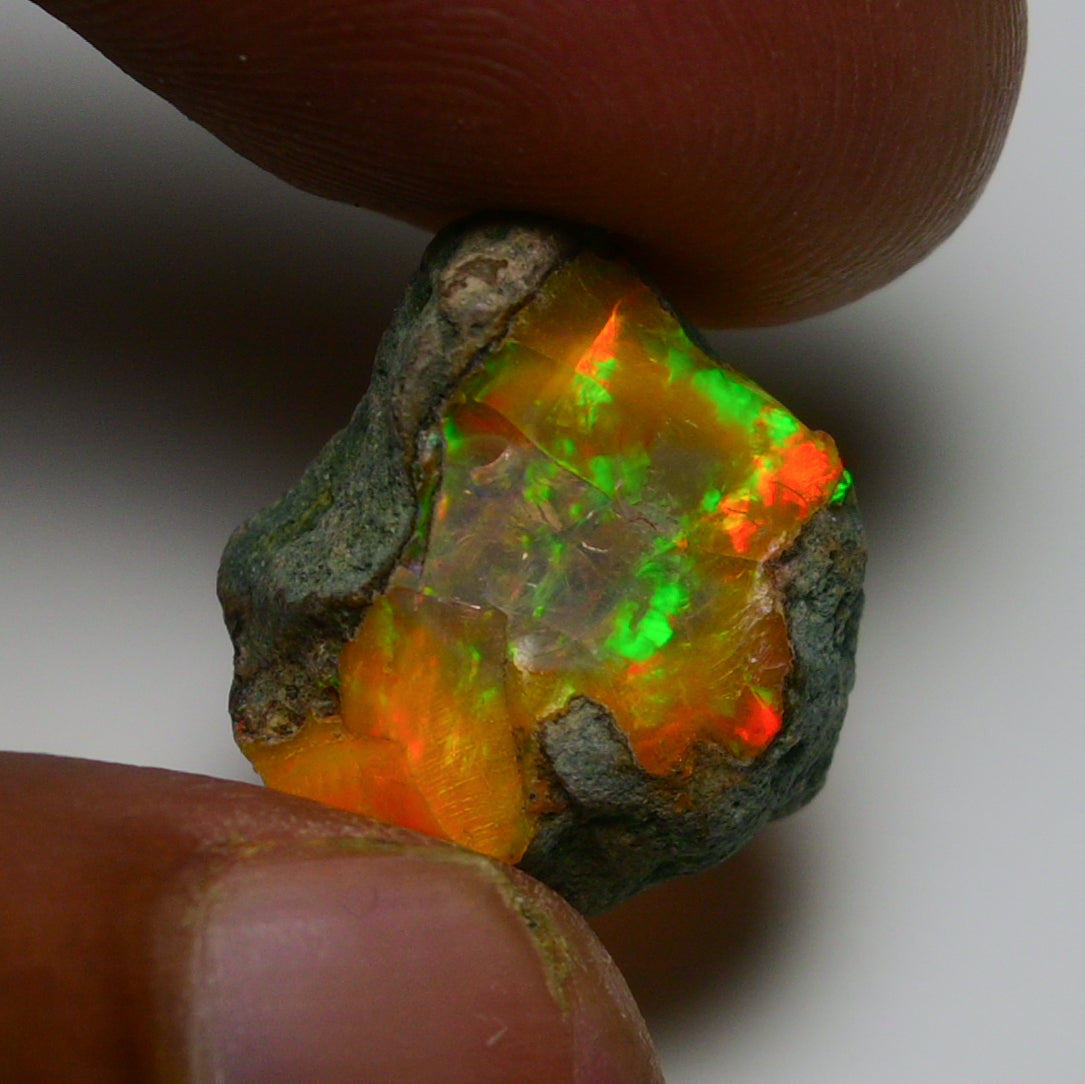Rare Orange Opal 11.00 Carats | Natural Orange Ethiopian Opal Rough - Ready for Cutting & Jewelry!