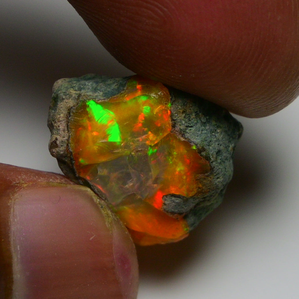 Rare Orange Opal 11.00 Carats | Natural Orange Ethiopian Opal Rough - Ready for Cutting & Jewelry!