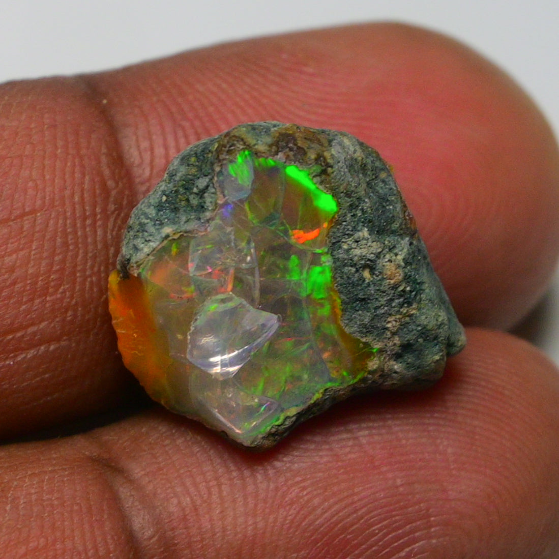 Rare Orange Opal 11.00 Carats | Natural Orange Ethiopian Opal Rough - Ready for Cutting & Jewelry!
