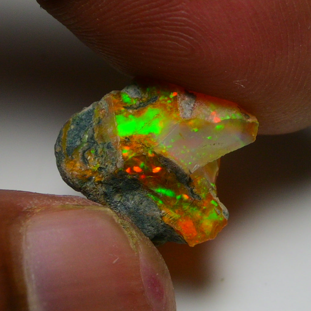 Rare Orange Opal 5.90 Carats | Natural Orange Ethiopian Opal Rough - Ready for Cutting & Jewelry!