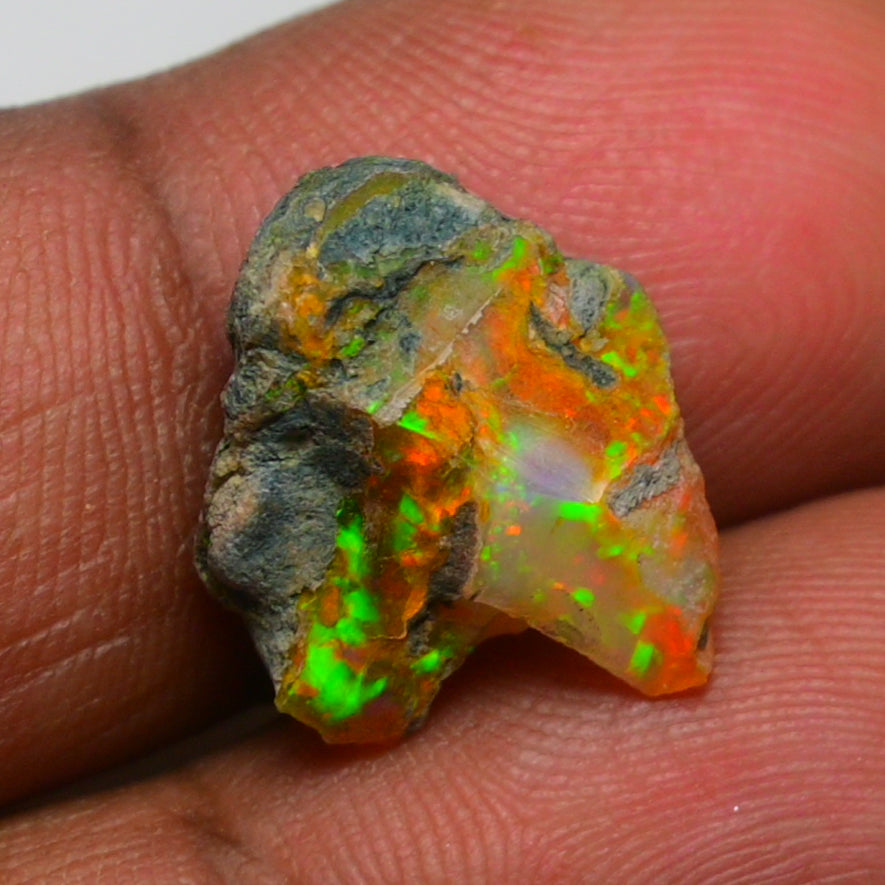 Rare Orange Opal 5.90 Carats | Natural Orange Ethiopian Opal Rough - Ready for Cutting & Jewelry!