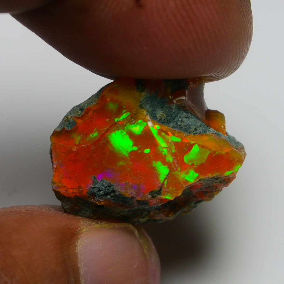 Rare Orange Opal 14.80 Carats | Natural Orange Ethiopian Opal Rough - Ready for Cutting & Jewelry!