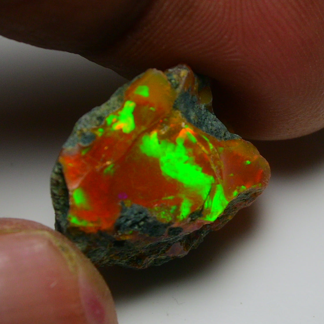 Rare Orange Opal 14.80 Carats | Natural Orange Ethiopian Opal Rough - Ready for Cutting & Jewelry!