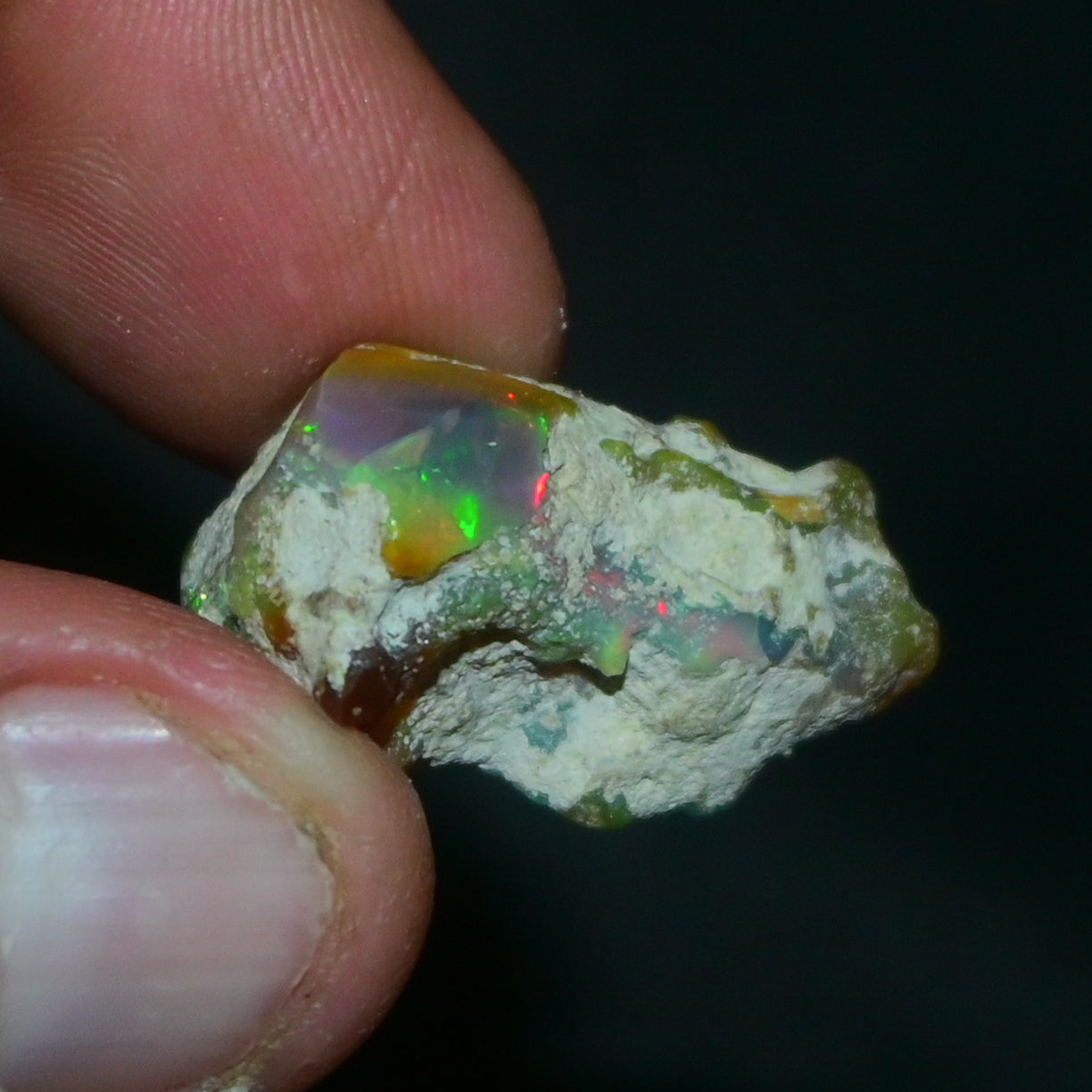 White Opal 23.90 Carats | Natural White Ethiopian Opal Rough - Ready for Cutting & Jewelry!