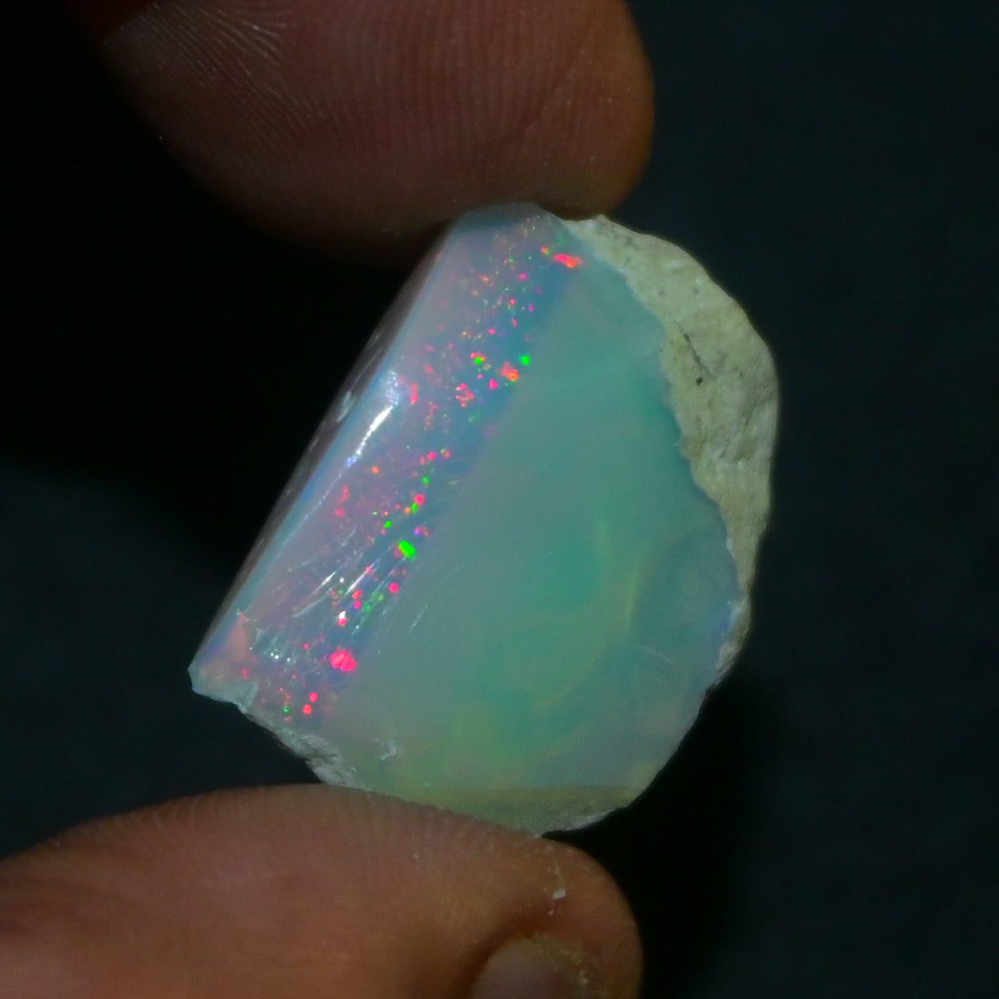 White Opal 16.20 Carats | Natural White Ethiopian Opal Rough - Ready for Cutting & Jewelry!