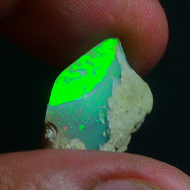 White Opal 16.20 Carats | Natural White Ethiopian Opal Rough - Ready for Cutting & Jewelry!