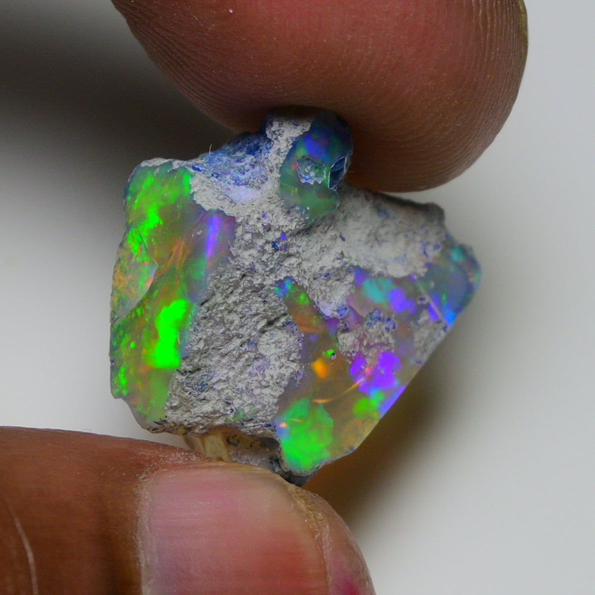 Rare White Opal 16.75 Carats | Natural White Ethiopian Opal Rough - Ready for Cutting & Jewelry!