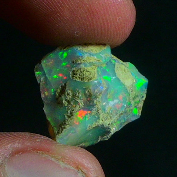 White Opal 16.85 Carats | Natural White Ethiopian Opal Rough - Ready for Cutting & Jewelry!