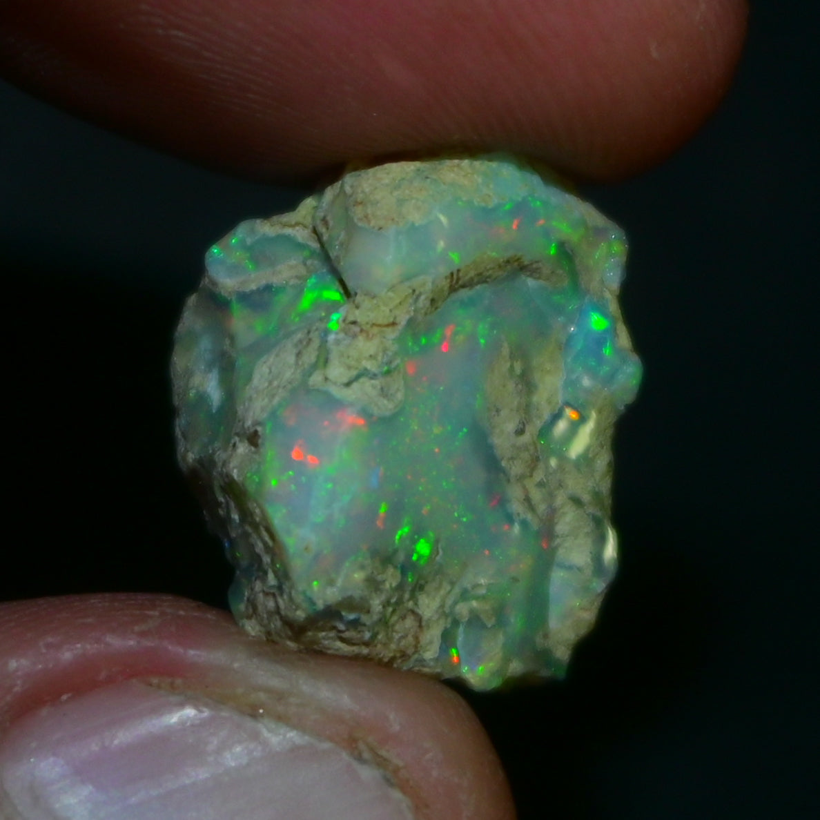 White Opal 16.85 Carats | Natural White Ethiopian Opal Rough - Ready for Cutting & Jewelry!