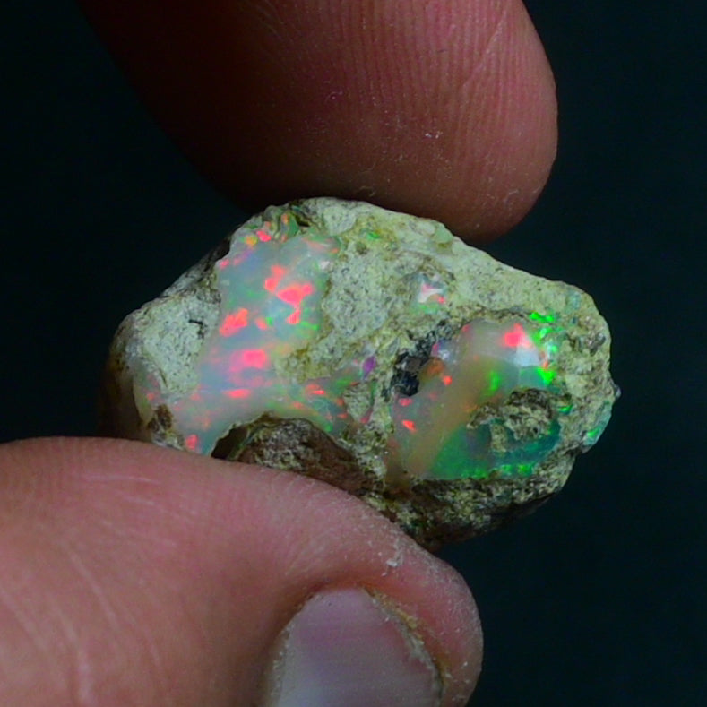 White Opal 17.15 Carats | Natural White Ethiopian Opal Rough - Ready for Cutting & Jewelry!