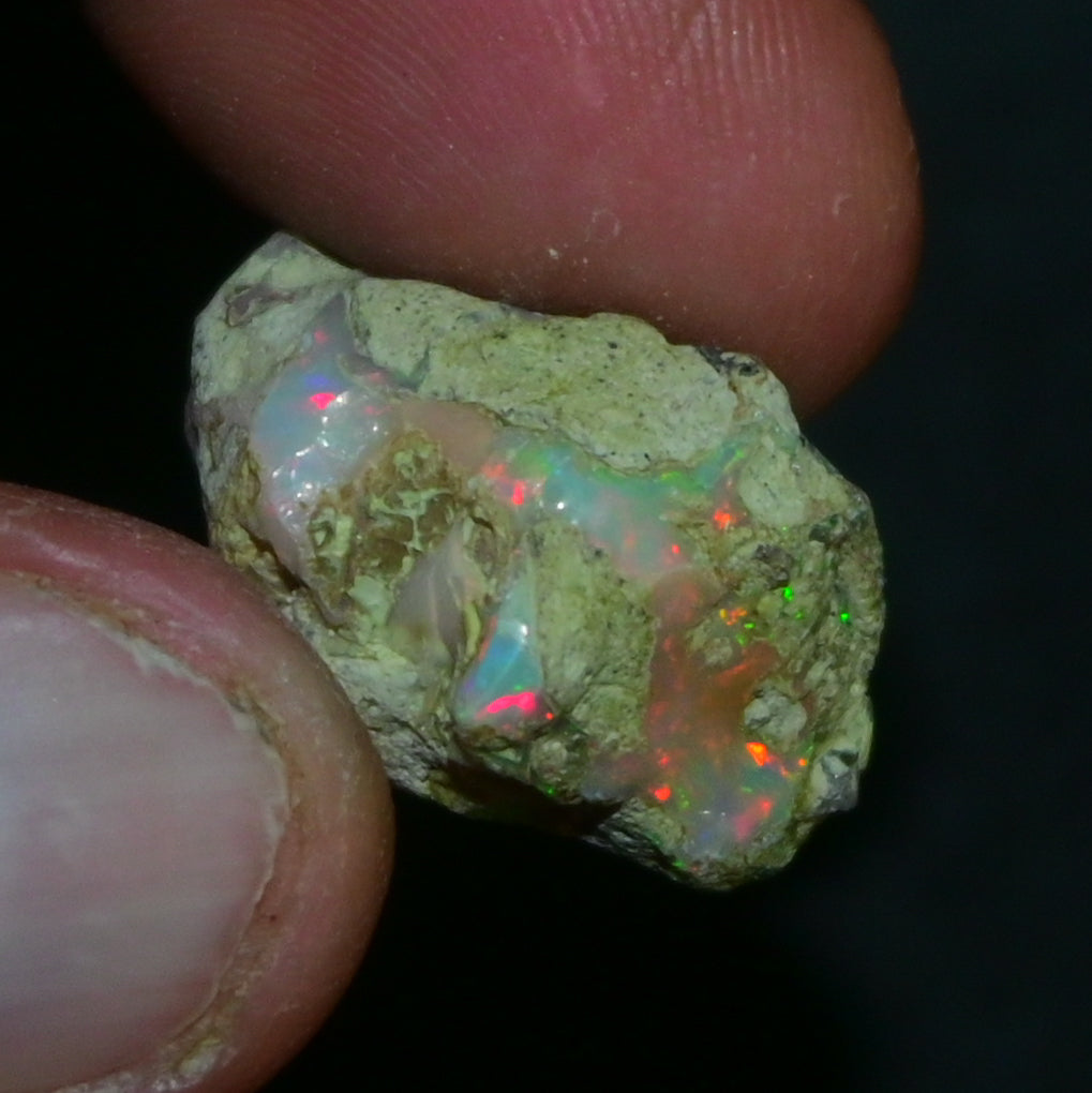 White Opal 17.15 Carats | Natural White Ethiopian Opal Rough - Ready for Cutting & Jewelry!