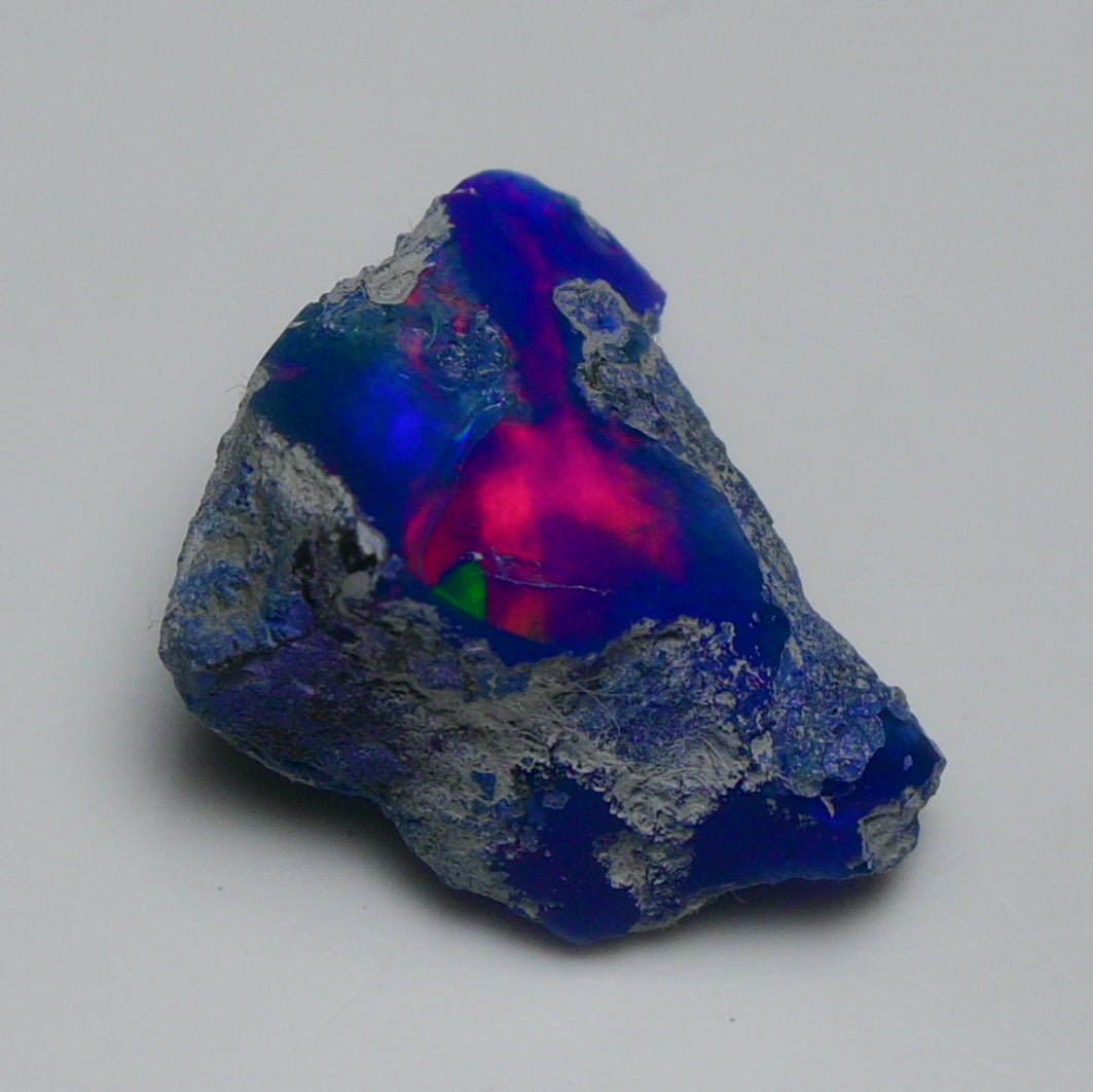 Rare Blue Opal 13.50 Carats | Natural Blue Ethiopian Opal Rough - Ready for Cutting & Jewelry!