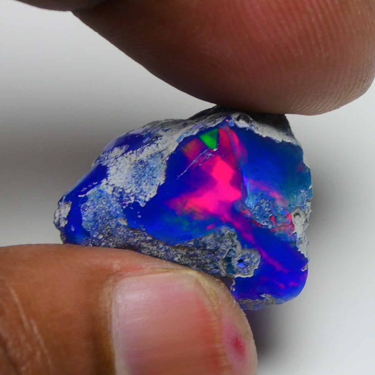 Rare Blue Opal 13.50 Carats | Natural Blue Ethiopian Opal Rough - Ready for Cutting & Jewelry!