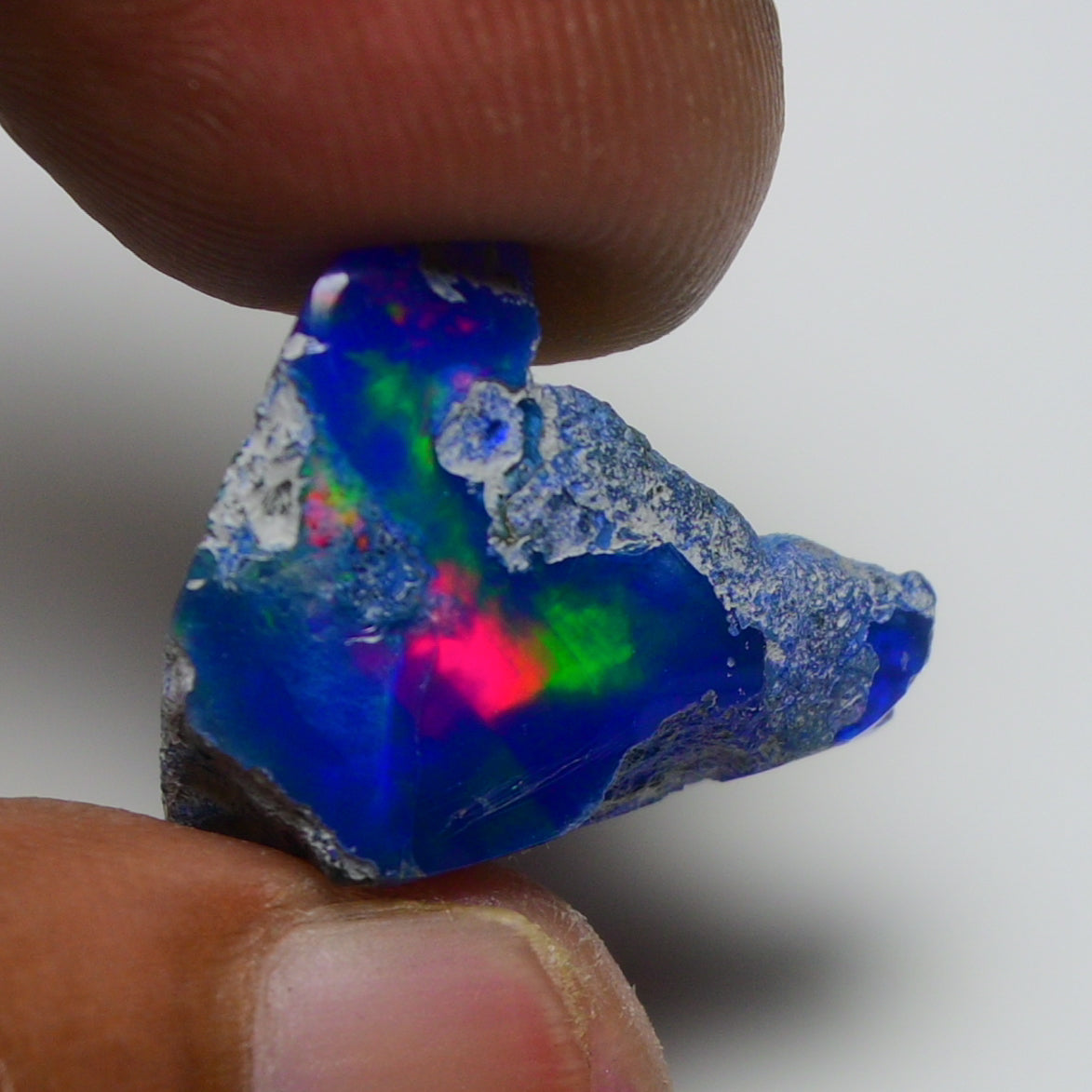 Rare Blue Opal 13.50 Carats | Natural Blue Ethiopian Opal Rough - Ready for Cutting & Jewelry!