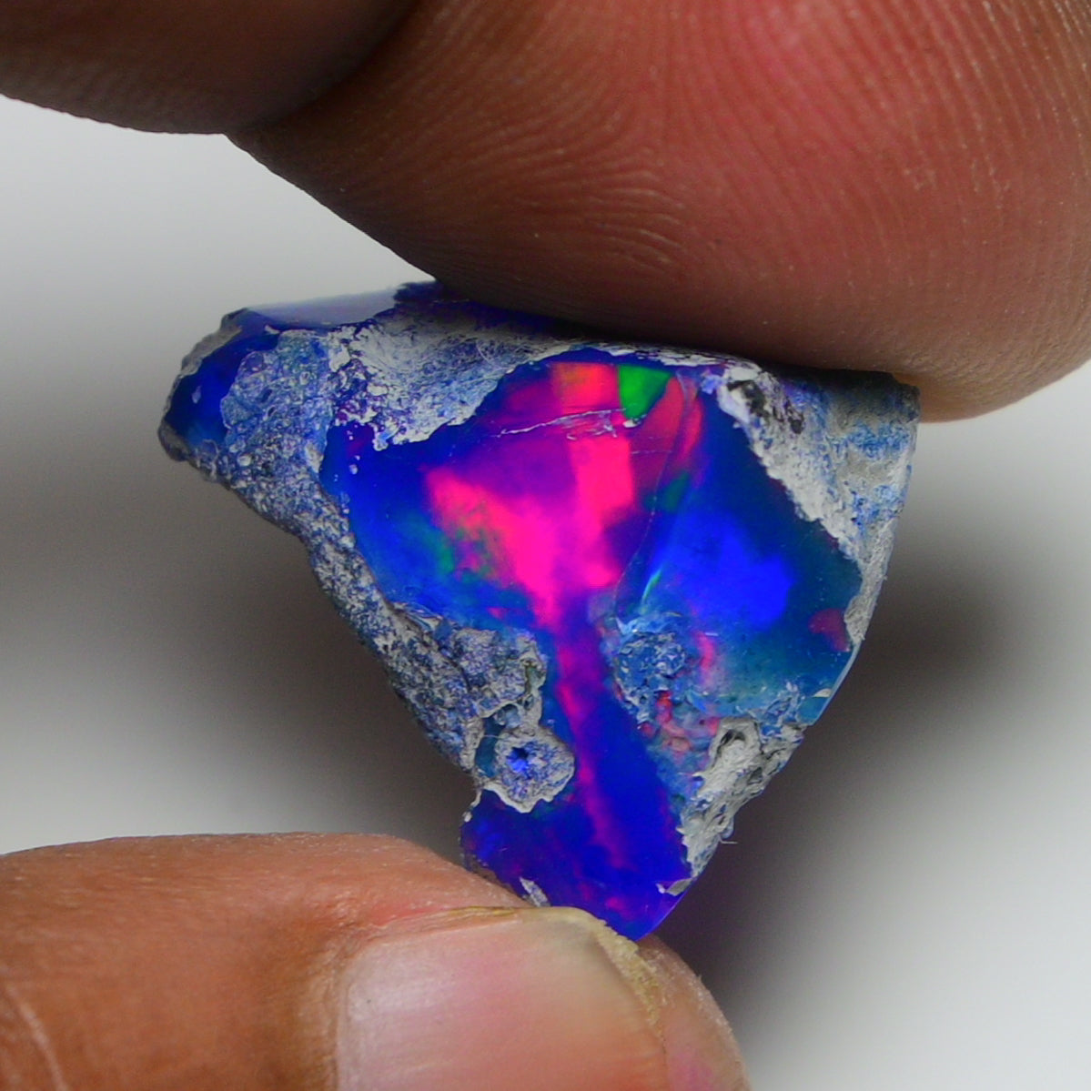 Rare Blue Opal 13.50 Carats | Natural Blue Ethiopian Opal Rough - Ready for Cutting & Jewelry!