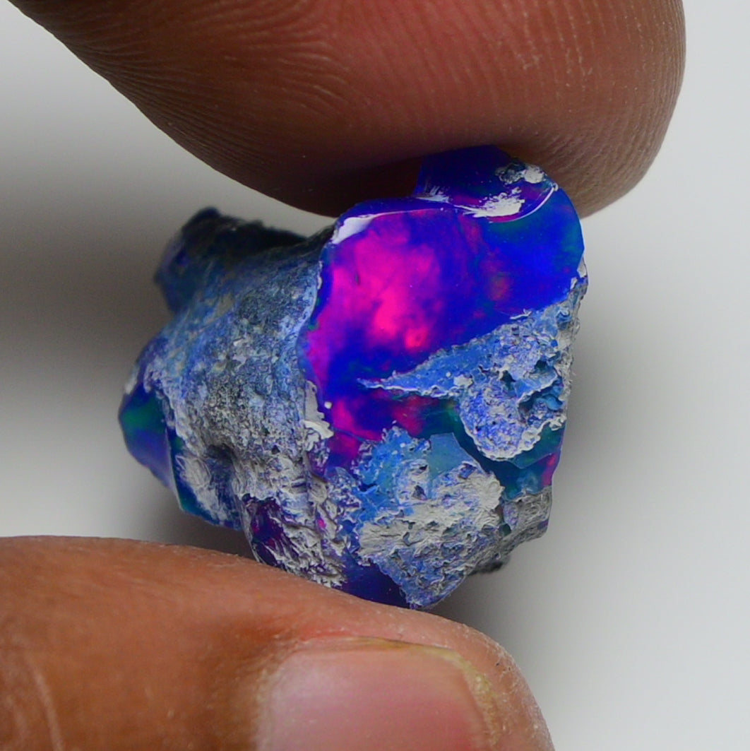 Rare Blue Opal 13.50 Carats | Natural Blue Ethiopian Opal Rough - Ready for Cutting & Jewelry!